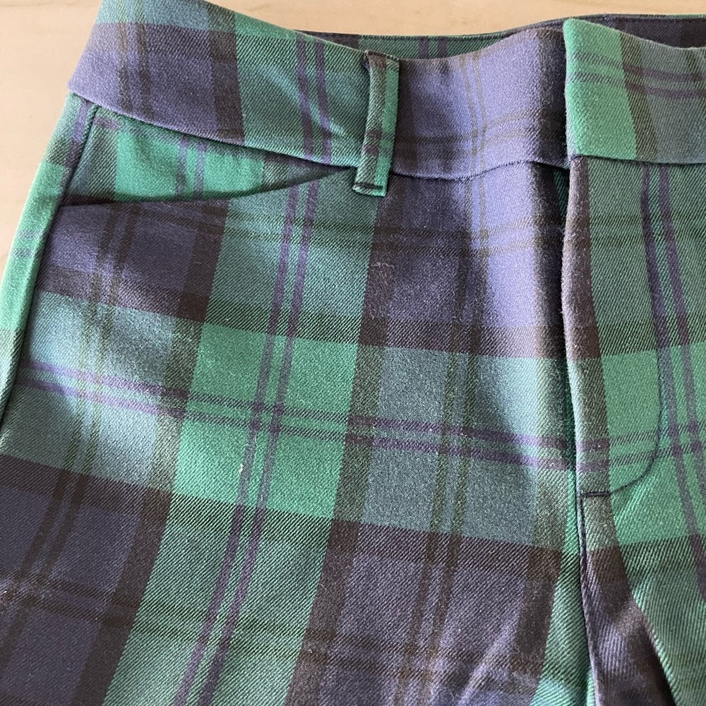 Old Navy High Rise Plaid Slim Pants - Picture 2 of 8